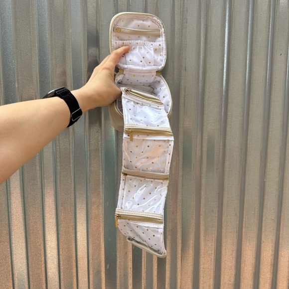 Soft Travel Jewelry Case with Embroidered Initial “D” - Picture 9 of 11